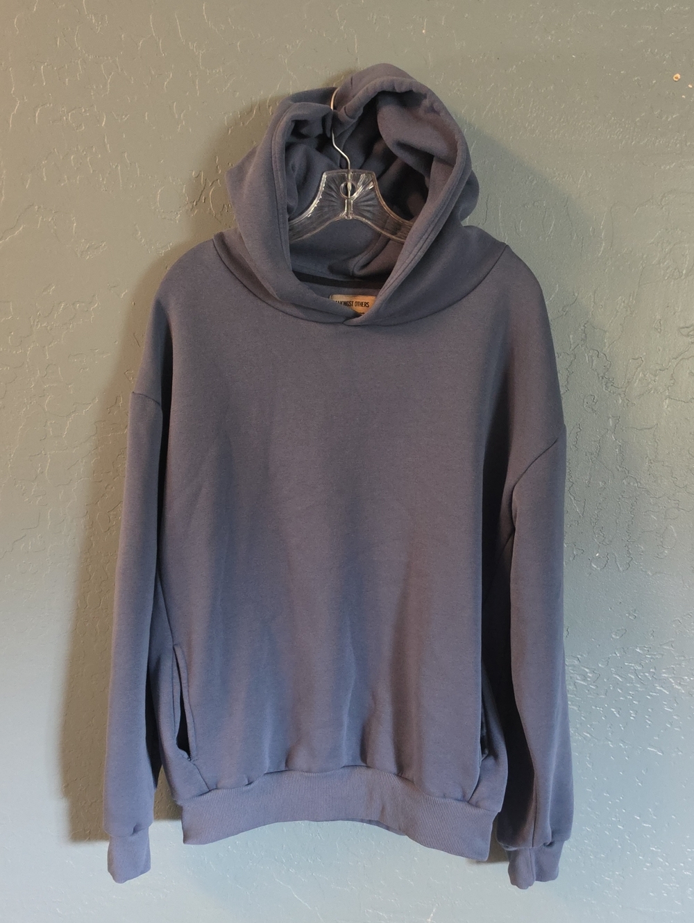 Men's Cozy Pullover Hoodie in Dusty Blue